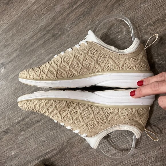 APL Athletic Propulsion Labs Techloom Phantom Running Shoes Tan Sz 10 - Picture 4 of 12